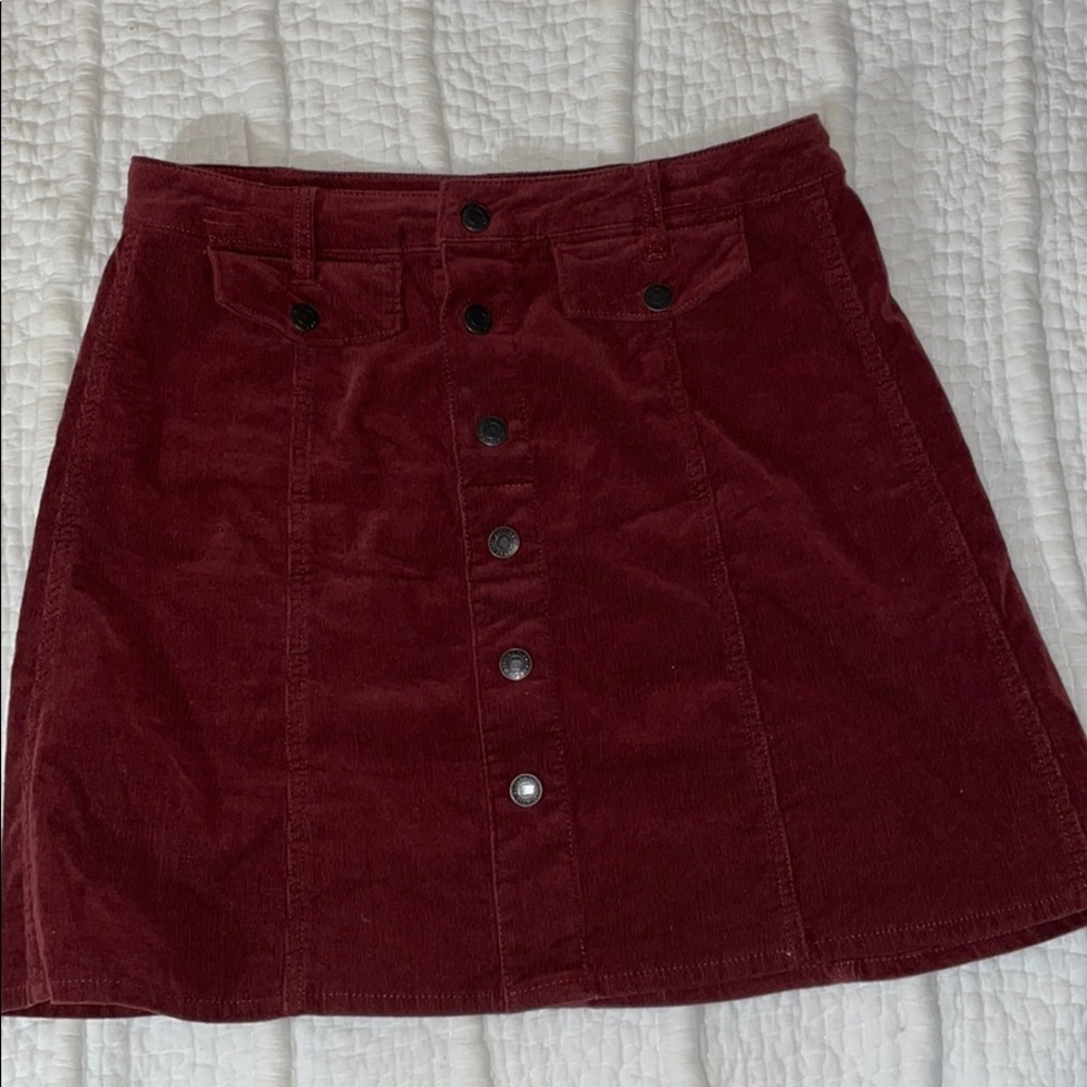 Corduroy Mini Skirt